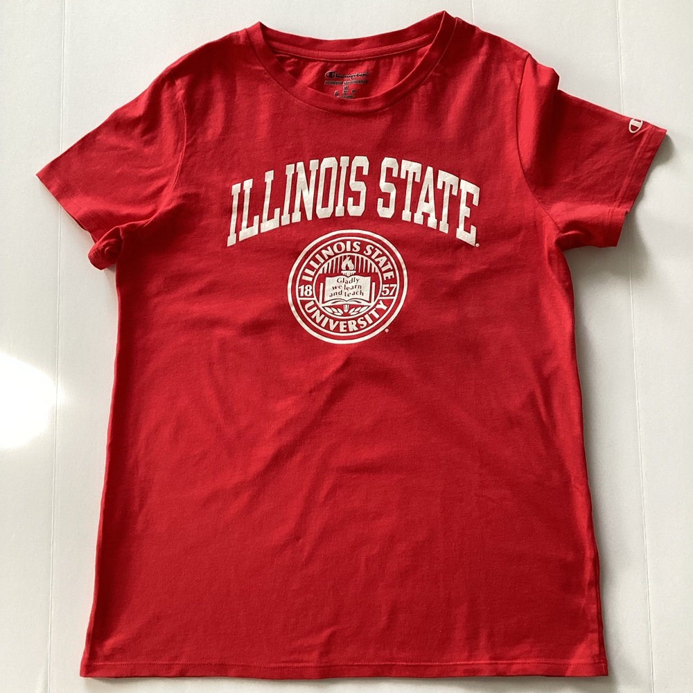 Champion Illinois State University Red Short Sleeve Shirt
Size Medium